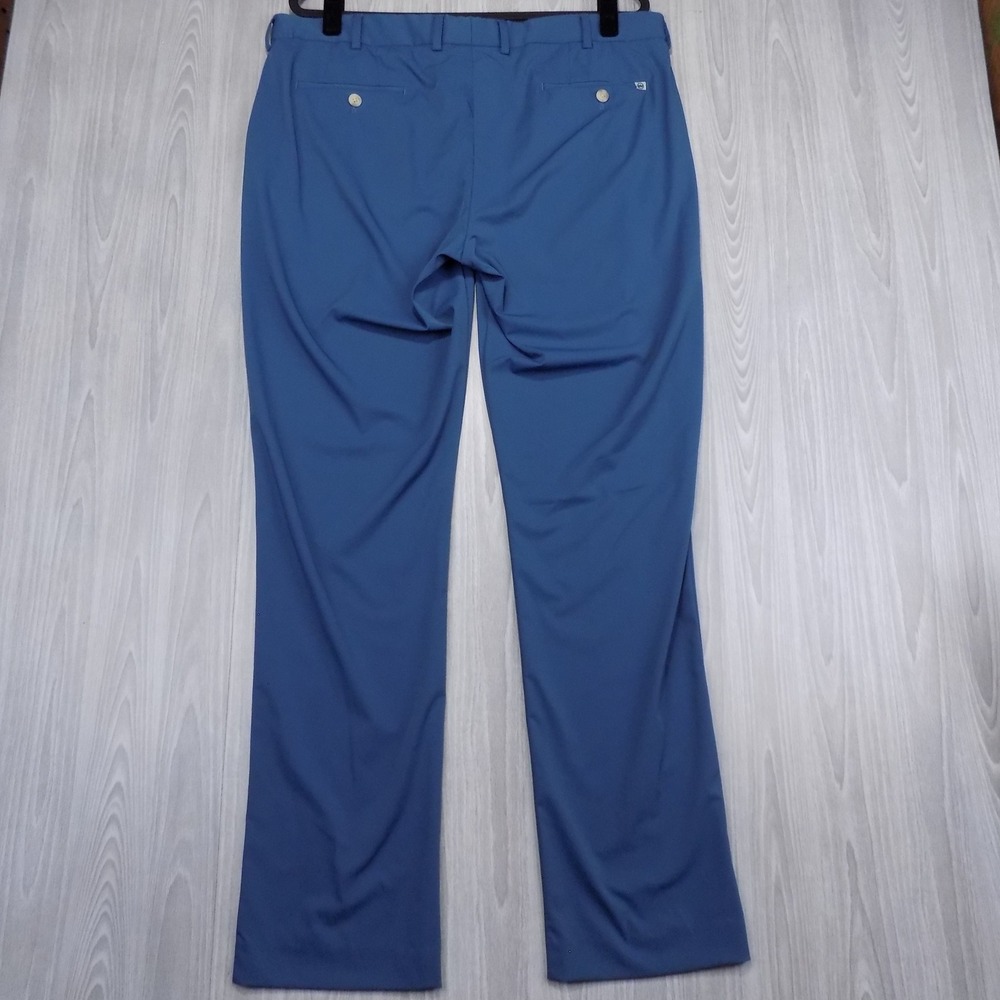Peter Millar Crown Crafted Pants Mens 38x32 Blue Performance Stretch Luxury - Picture 4 of 9
